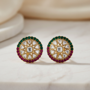 Naira Kundan Stud Earrings