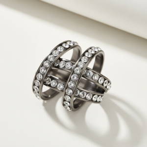 Mira Crystal Bangles Set